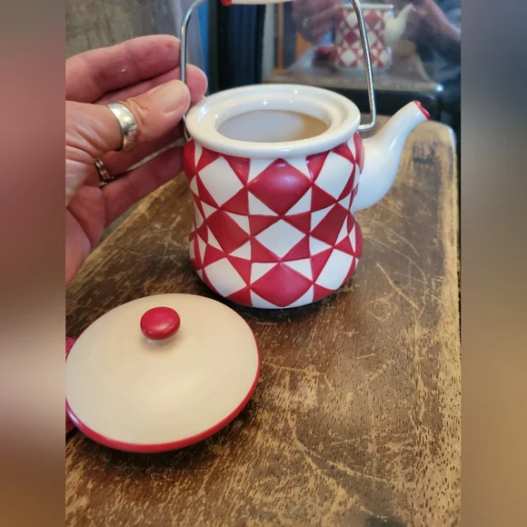 🛒🛍️💥Vintage ceramic Heartwood creek by Jim Shore 2004 I'm a little teapot - Picture 2 of 8